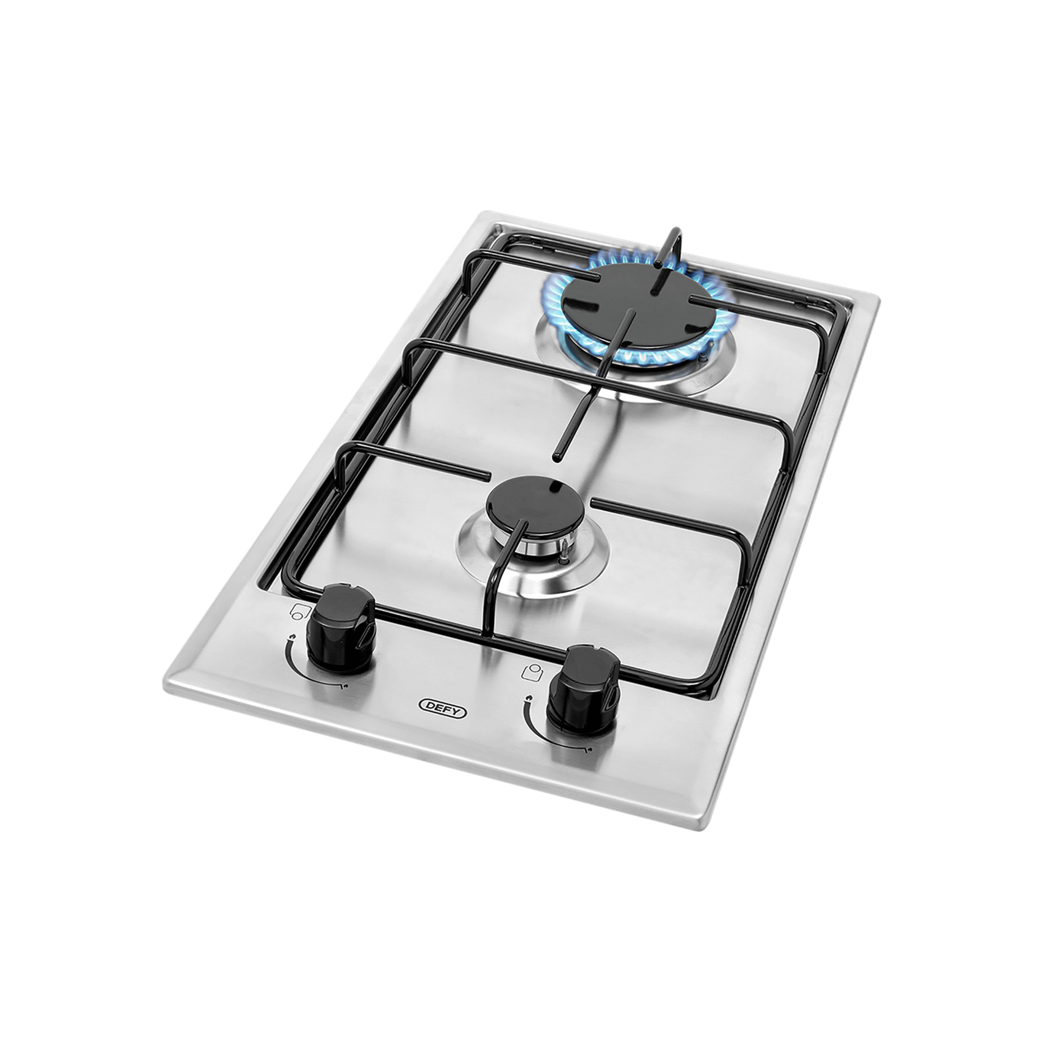 Defy 2 Domino Gas Hob - Stainless Steel